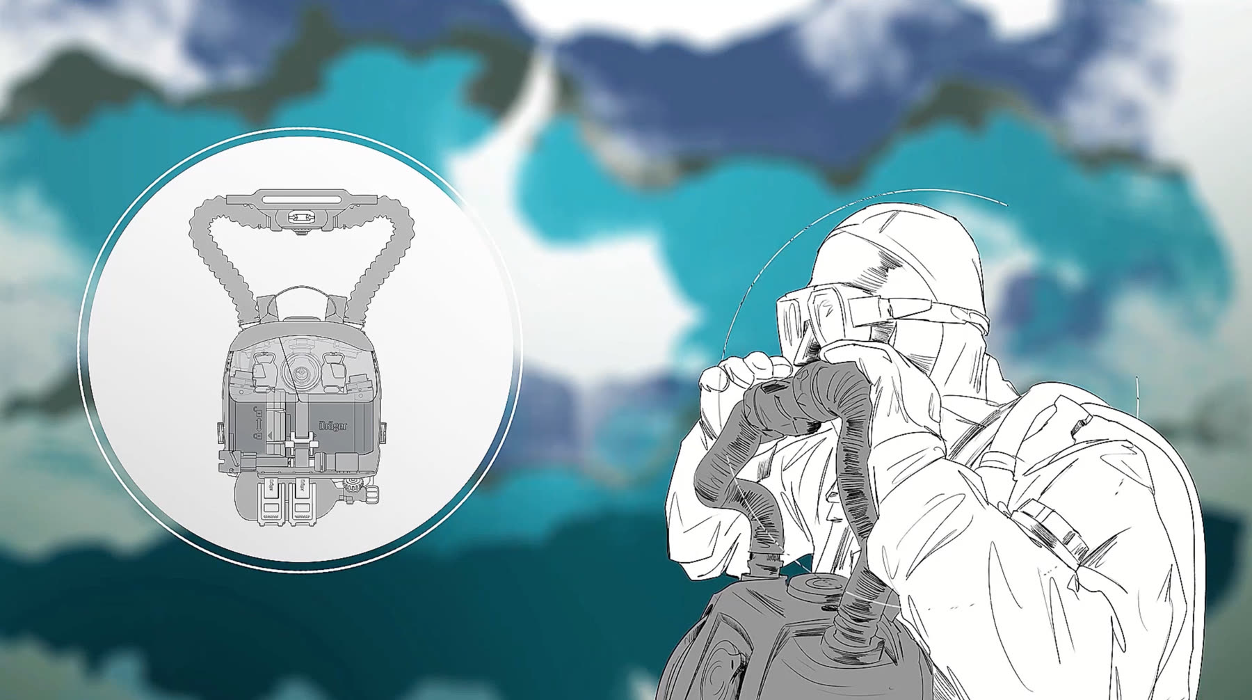 Dräger — product animation still
